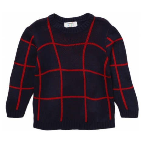 Trendyol Navy Striped Basic Boy Knitwear Sweater