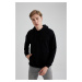 DEFACTO Boxy Fit Hooded Pique Sweatshirt