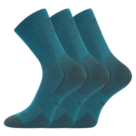 Voxx Optimalik Detské športové vlnené ponožky - 3 páry BM000004111200100222 modro-zelená