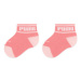 Puma Súprava 2 párov vysokých detských ponožiek Baby Wording Sock 2P 935479 Ružová