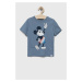 Detské bavlnené tričko GAP x Disney s potlačou