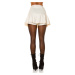 Sexy Koucla Highwaist Wetlook Skorts darkbrown Einheitsgroesse