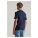 TRIČKO GANT TEXTURED RIB SS TSHIRT EVENING BLUE