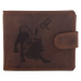 Pánska peňaženka MERCUCIO svetlohnedá vzor 35 znamenie lev 2911906