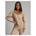 Women's tracksuit with beige stripes
