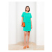 LC Waikiki Crew Neck Straight Short Sleeve Crepe Women's Dress