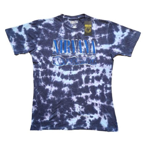 Nirvana tričko Nevermind Wavy Logo Fialová