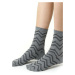 Dámske ponožky COMET lurexom 066 MELANŽOVĚ ŠEDÁ
