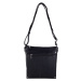 Black women's shoulder bag made of eco-leather