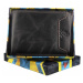 Pánska kožená peňaženka Harvey Miller Bill - čierna
