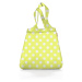 Skladacia taška Mini Maxi Shopper Dots white yellow