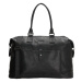 Čierna ľahká kožená cestovná taška &quot;Imperial&quot; - veľ. M