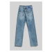 Džínsy Karl Lagerfeld Jeans Klj Hr Straight Wb Denim Washed Mid Blue