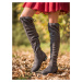 BESTELLE MUSKETEERS WITH DECORATIVE HEEL shades of gray and silver