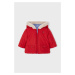 Detská obojstranná bunda Mayoral Newborn červená farba,
