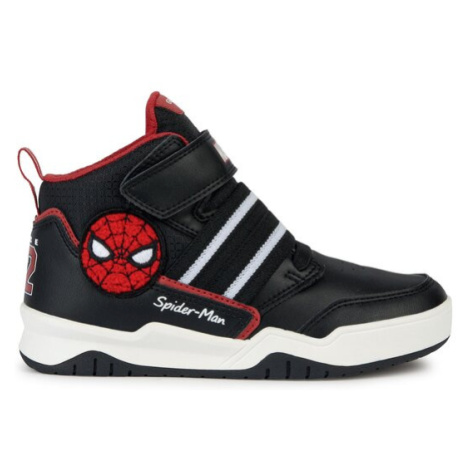 Geox Sneakersy SPIDER-MAN J Perth Boy J367RD 05411 C0048 S Čierna