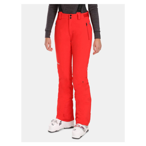 Červené dámske lyžiarske nohavice Kilpi DAMPEZZO-W