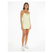 Letné a plážové šaty pre ženy Tommy Jeans - žltá, biela
