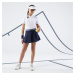Dievčenská tenisová sukňa tmavomodrá