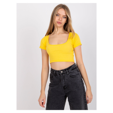 T-shirt-RV-TS-7537.52-yellow Rue Paris