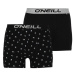 O'Neill AOP LOGO&PLAIN 2-PACK Pánske boxerky, čierna, veľkosť