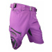HAVEN Cyklistické nohavice krátke bez trakov - NAVAHO SLIMFIT - fialová