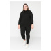 Trendyol Curve Black Turtleneck Sweater Top &; Bottom Trousers Set