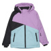 Dievčenská lyžiarska bunda COLOR KIDS Ski Jacket - Colorblock, aqua esque