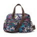 Kono crossbody taška Multipocket Flower - navy