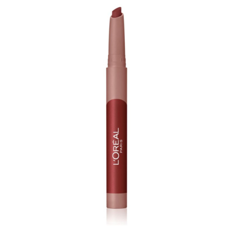 L’Oréal Paris Infaillible Matte Lip Crayon rúž v ceruzke s matným efektom odtieň 112 Spice of Li
