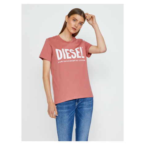 Diesel Tričko - TSILYECOLOGO TSHIRT ružové