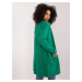 Green loose cardigan without fastening