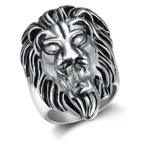 Sam's Artisans Prsteň Steel Lion chirurgická oceľ IPRM023 Veľkosť: 72