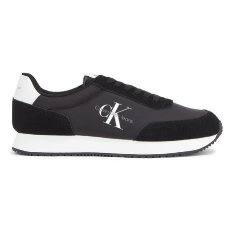 Calvin Klein Jeans Sneakersy Retro Runner Su-Ny Mono YM0YM00746 Čierna