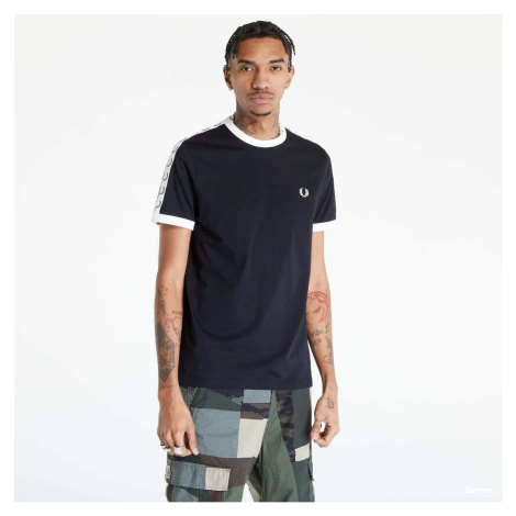 FRED PERRY Taped Ringer T-shirt Black