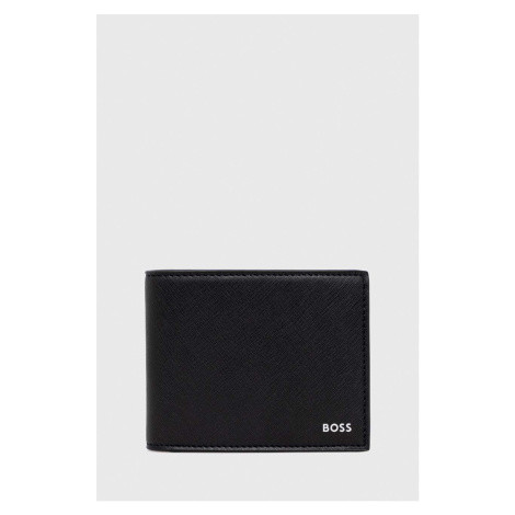 Kožená peňaženka BOSS pánsky,čierna farba,50485623 Hugo Boss