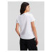 Biele dámske tričko KARL LAGERFELD Rhinestone Logo