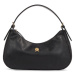 Tommy Hilfiger Kabelka Crest Leather Hobo AW0AW15866 Čierna