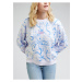 Blue and White Women Patterned Sweatshirt Lee - Women