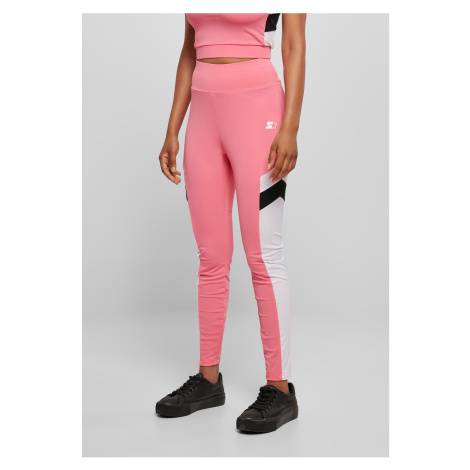 Women's high-waisted starter sports leggings pnkgrpfrt/wht/blk