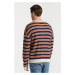 SVETER GANT MULTI STRIPE C-NECK DUSK BLUE