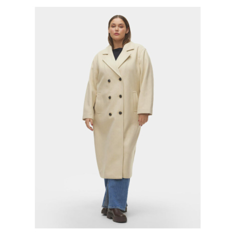 Vero Moda Curve Prechodný kabát 10297180 Écru Regular Fit