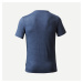 Pánske trekingové tričko Travel 500 s krátkym rukávom z vlny merino modré