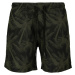 Palm/olive swim shorts