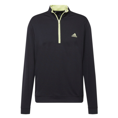 adidas Golf Športový sveter  čierna / svetlozelená