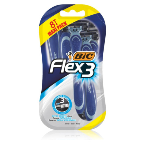 BIC FLEX3 jednorázové holiace strojčeky pre mužov