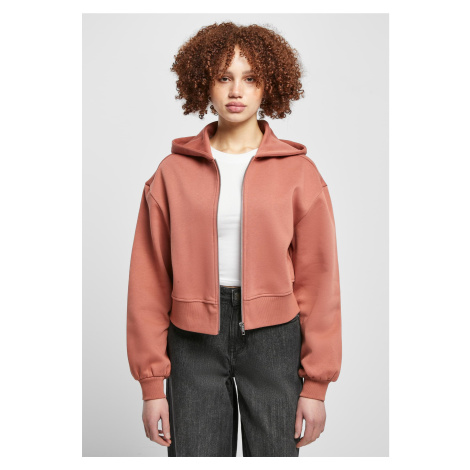 Women's Short Oversized Terracotta Zipper Jacket Urban Classics