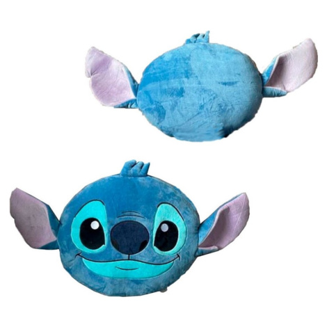 Modrý zamatový vankúš Lilo and Stitch