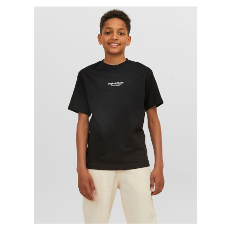 Jack & Jones Junior Tričko 'JORVesterbro'  čierna / biela