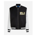 Bunda Karl Lagerfeld Jeans Klj Logo Bomber Black/White